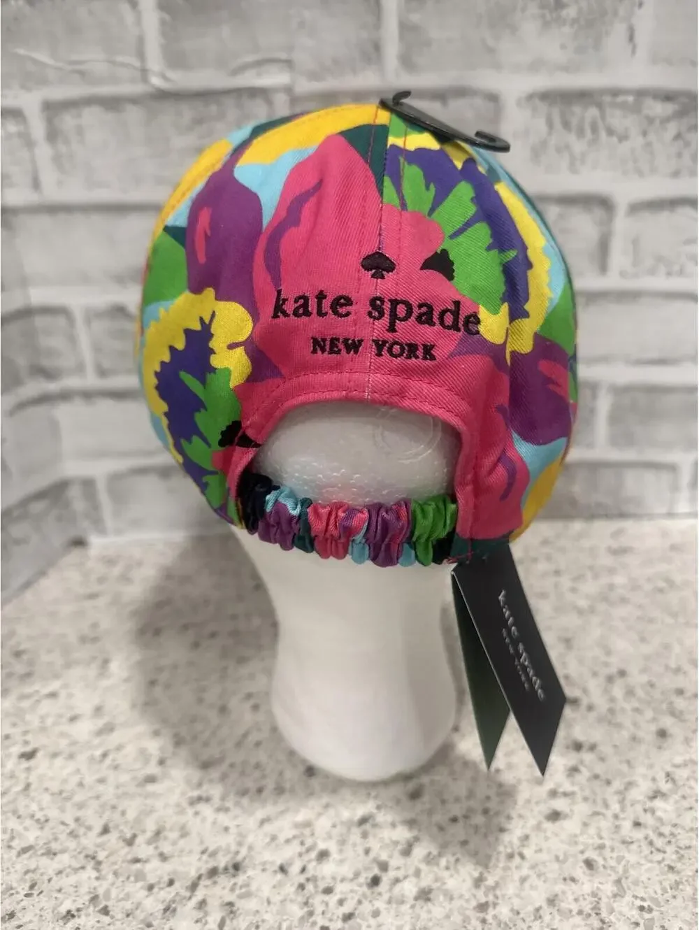 Kate Spade New York Orchid Bloom Floral Baseball Cap, NWT